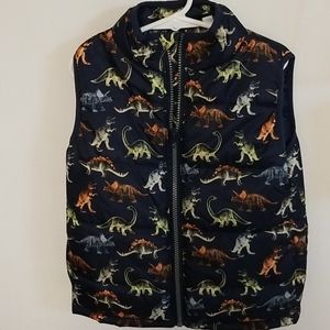 Boys Dinosaur vest sz. 4t. Blue
